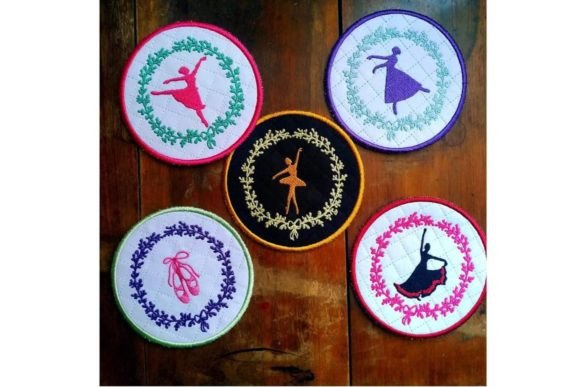 Ballerina Coasters ITH Set Review for Holiday Crafts