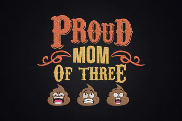 Review: Proud Mom of Three Cute Poops Design